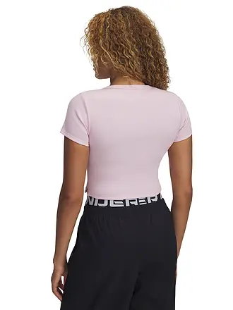 UNDER ARMOUR | T-shirt da donna UA Rival Rib Baby | rosa